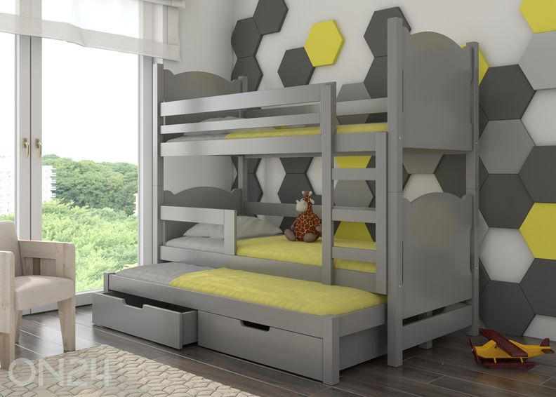 3-kohaline narivoodi komplekt Lena 75x180 cm suurendatud