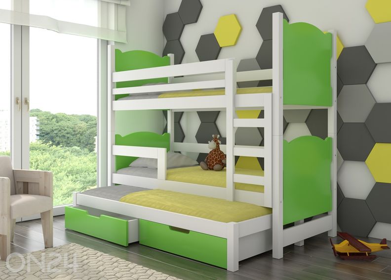 3-kohaline narivoodi komplekt Lena 75x180 cm suurendatud