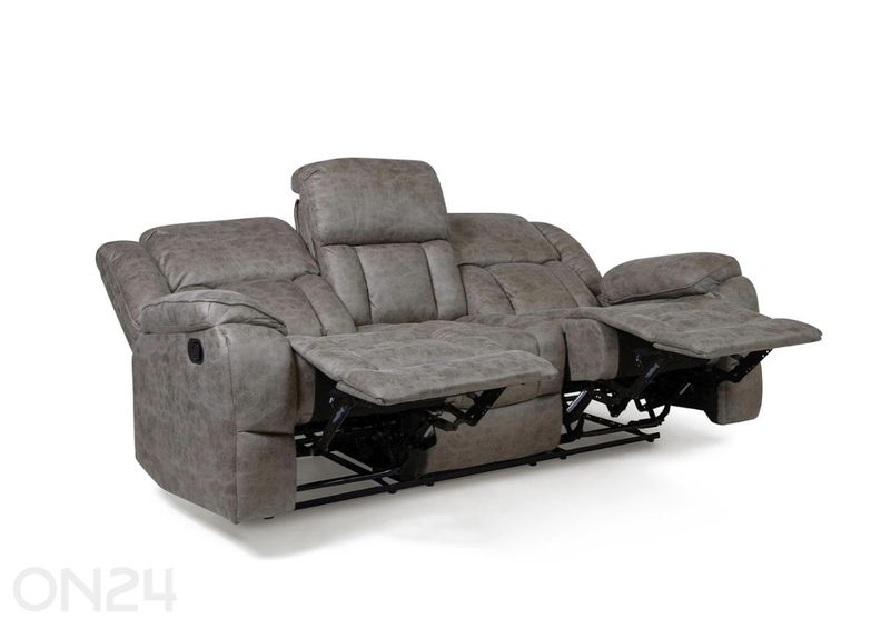 3-kohaline recliner diivan Lowell suurendatud