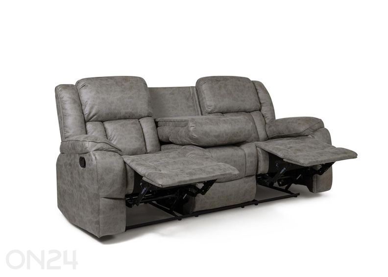 3-kohaline recliner diivan Lowell suurendatud