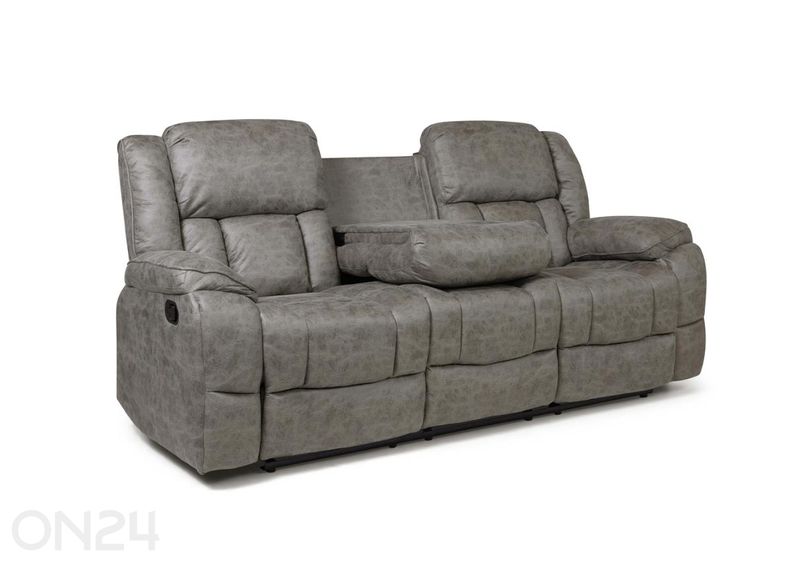 3-kohaline recliner diivan Lowell suurendatud