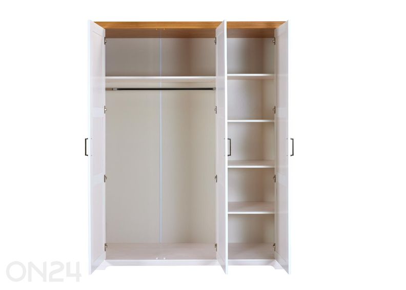 3-uksega riidekapp Maluno 166 cm suurendatud