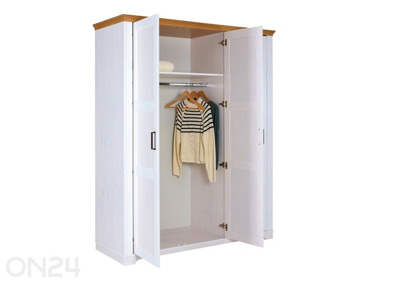 3-uksega riidekapp Maluno 166 cm suurendatud