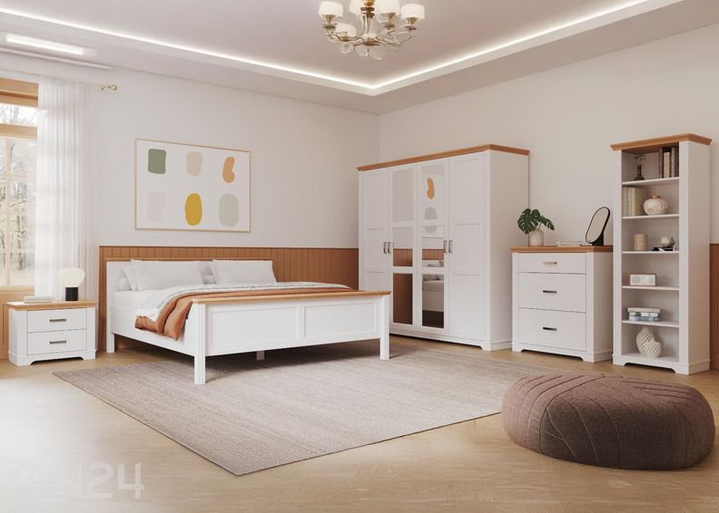 4-uksega riidekapp Maluno 215 cm suurendatud