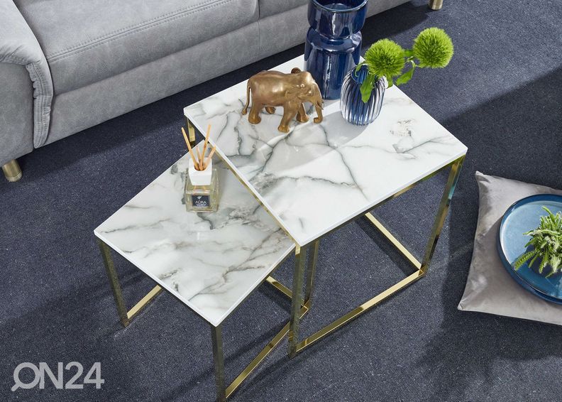 Abilauad Marmor, valge 2 tk suurendatud