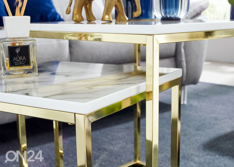 Abilauad Marmor, valge 2 tk suurendatud