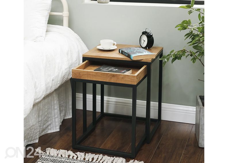 Abilaudade komplekt, meepruun/must suurendatud