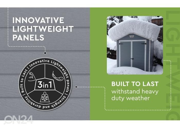 Aiakuur Keter Manor 1,97 m², 192x130x198 cm suurendatud