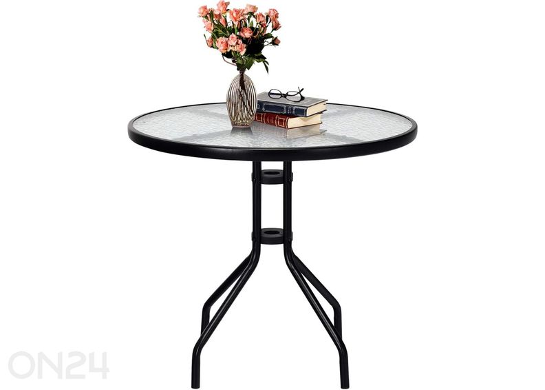Aialaud Ø90 cm, must suurendatud