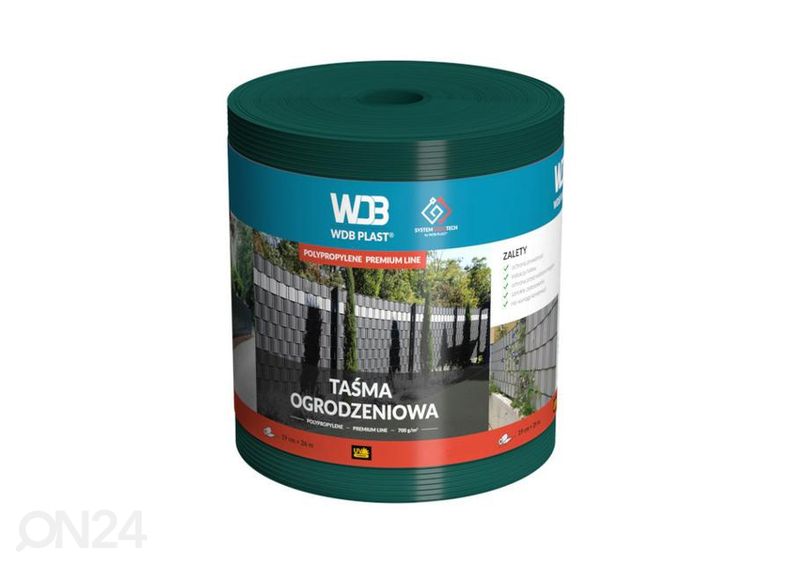 Aialint Premium 19 cm, 26 m RAL6005 roheline suurendatud