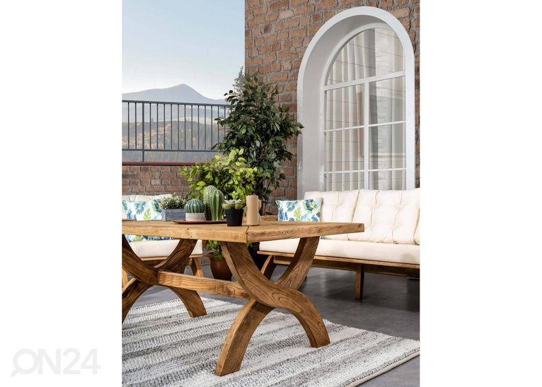 Aiamööbel 2 aiatooli ja laud suurendatud