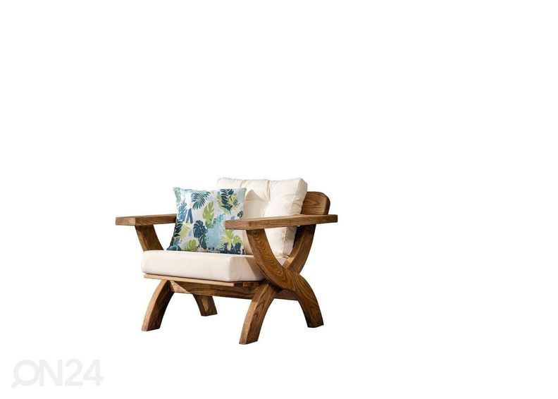 Aiamööbel 2 aiatooli ja laud suurendatud