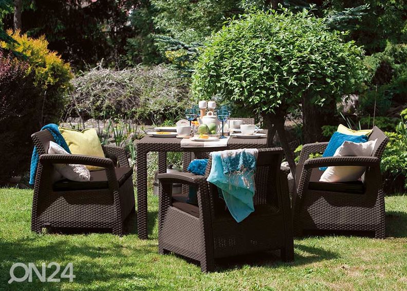 Aiamööbel Keter Corfu Fiesta, pruun suurendatud