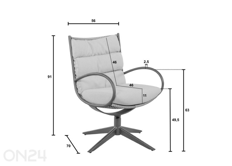 Aiamööbli komplekt Camp Bay suurendatud