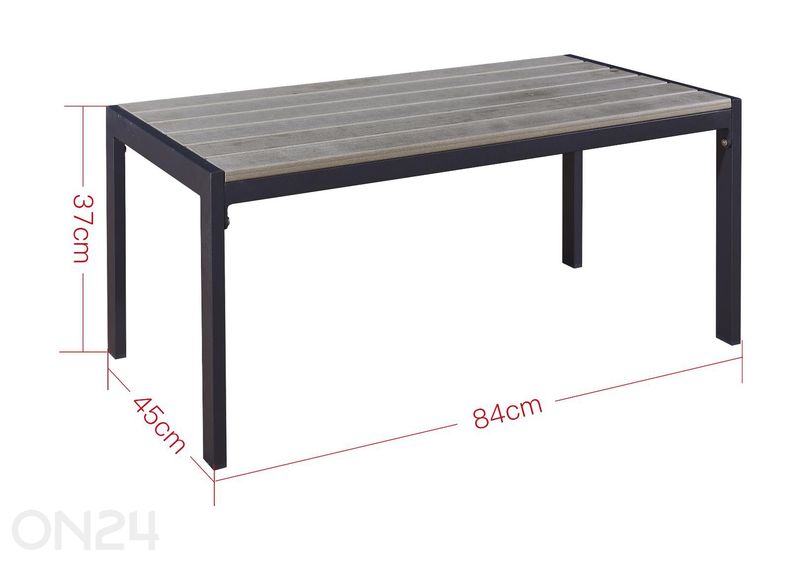 Aiamööbli komplekt Corto suurendatud