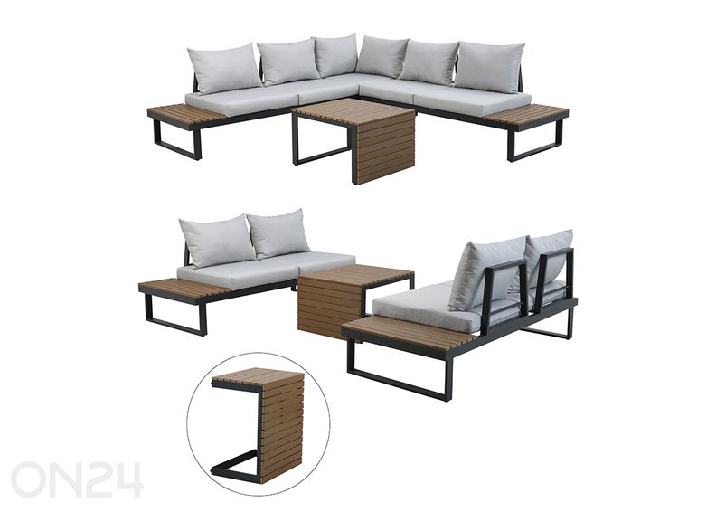 Aiamööbli komplekt Marbella suurendatud