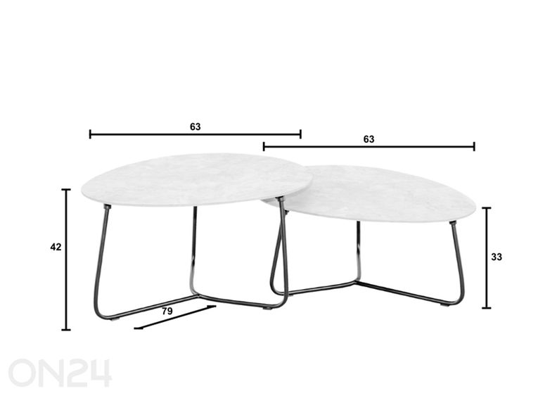 Aiamööbli komplekt Pine Key suurendatud