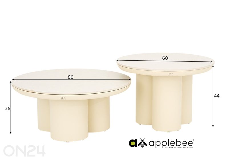 Aiamööbli komplekt Pine Key suurendatud