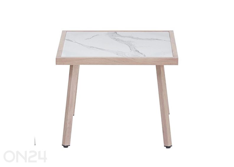 Aiamööbli komplekt Pisa laud+2 tooli, hall suurendatud