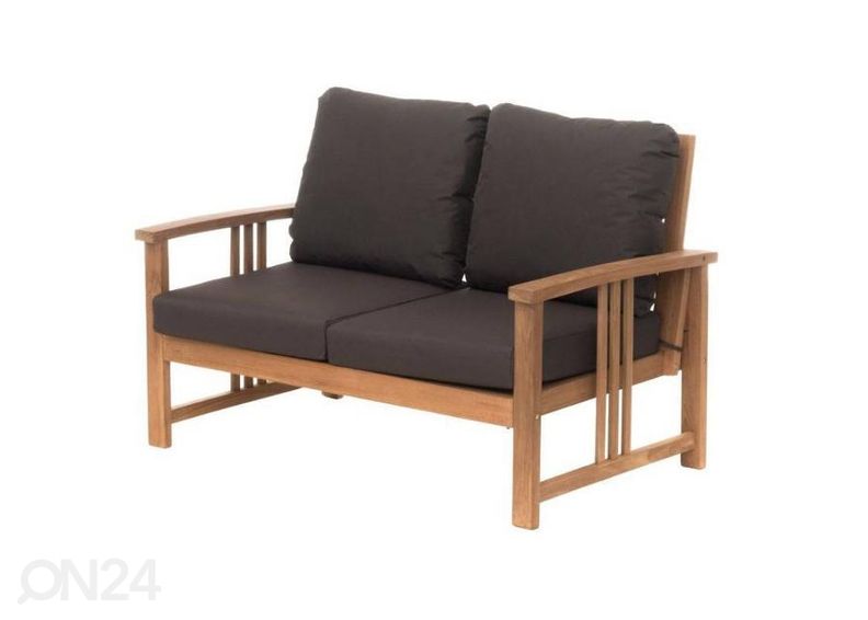 Aiamööbli komplekt Sulawesi tumepruun suurendatud