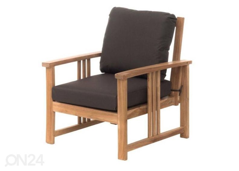 Aiamööbli komplekt Sulawesi tumepruun suurendatud