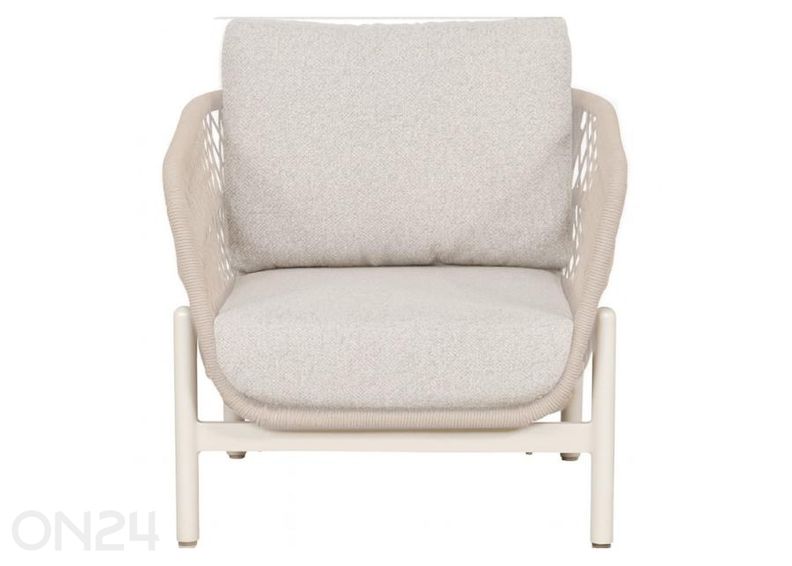 Aiamööbli komplekt Toledo 2 tooli+diivan+laud+abilaud beež suurendatud