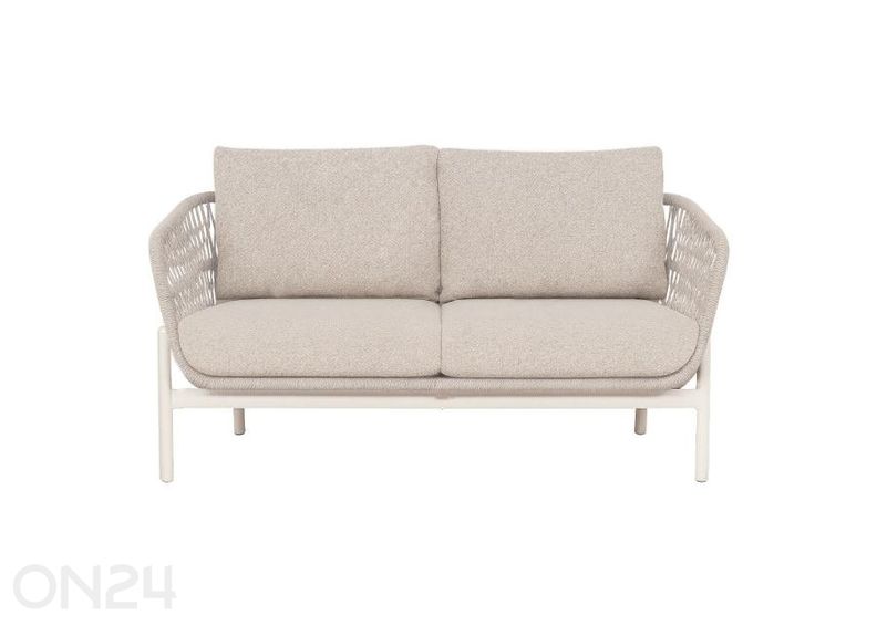 Aiamööbli komplekt Toledo 2 tooli+diivan+laud+abilaud beež suurendatud