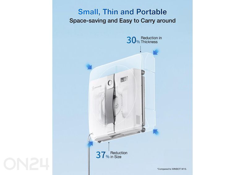 Aknapesurobot Ecovacs Winbot Mini suurendatud