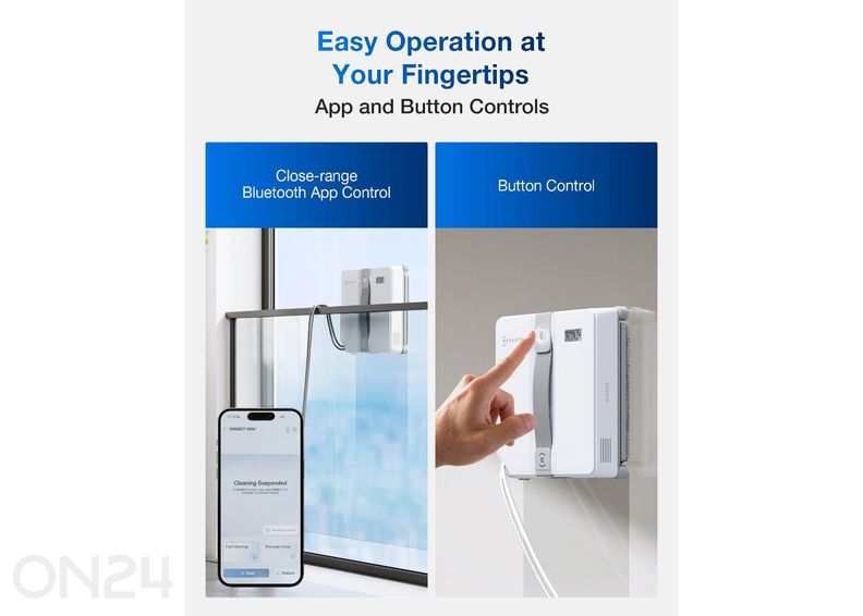 Aknapesurobot Ecovacs Winbot Mini suurendatud