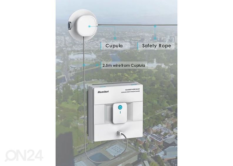 Aknapesurobot Mamibot W200 Skybot, akuga suurendatud