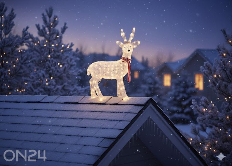 Akrüülist hirve kuju LED valgustitega suurendatud