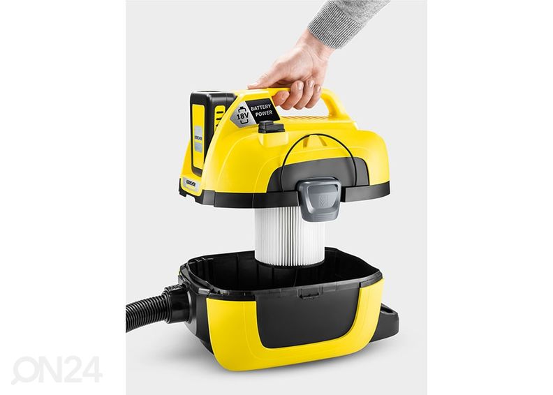 Akuga tolmuimeja WD 1 Compact Battery Set suurendatud
