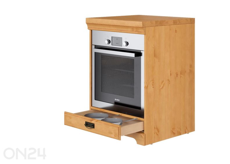Alumine köögikapp Ruegen integreeritavale ahjule suurendatud