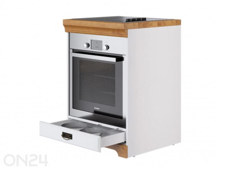 Alumine köögikapp Ruegen integreeritavale ahjule suurendatud
