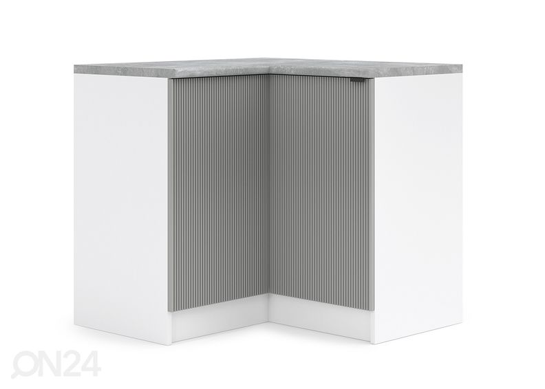 Alumine nurgakapp Lissone 90x90 cm suurendatud