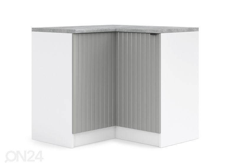 Alumine nurgakapp Lissone 90x90 cm suurendatud