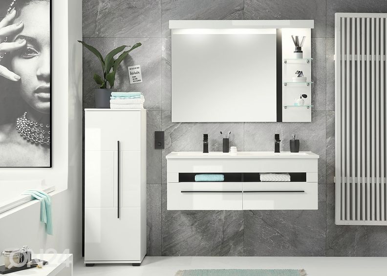 Alumine vannitoakapp Cantara suurendatud