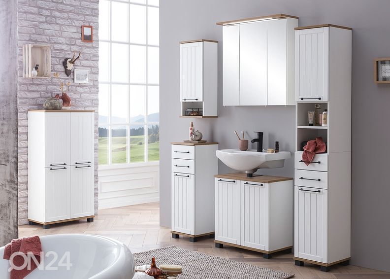 Alumine vannitoakapp Jelda 30 cm suurendatud