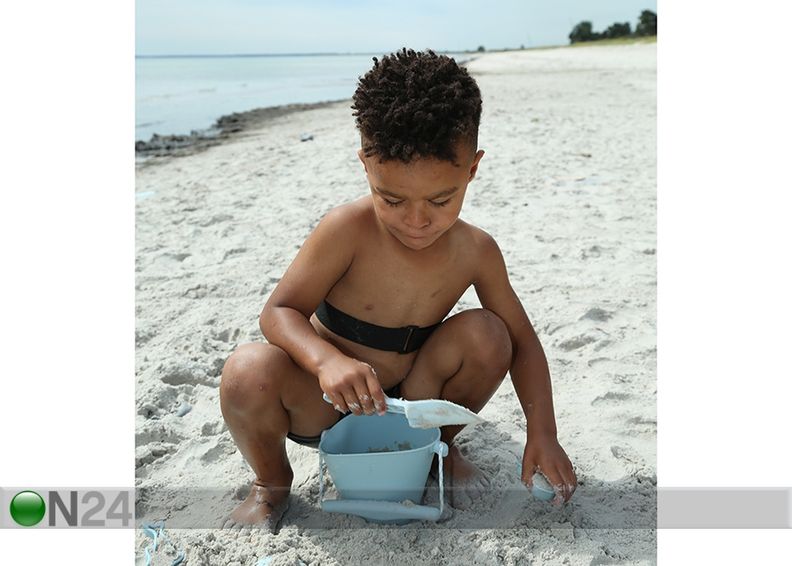 Ämber Scrunch, helesinine suurendatud