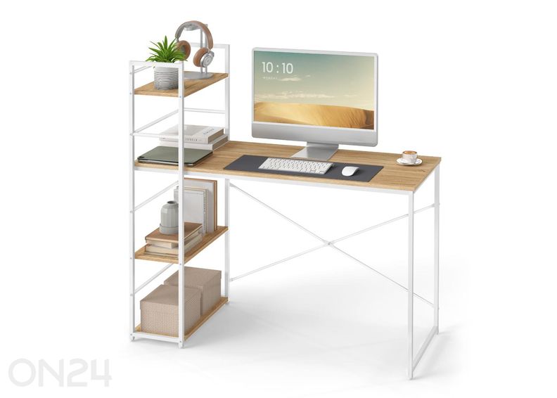 Arvutilaud koos riiuliga suurendatud