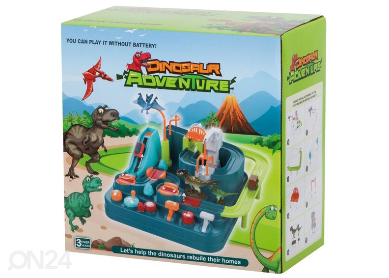 Autode takistusrada Dinosauruste koobas suurendatud