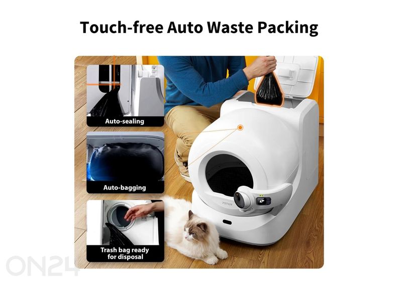 Automaatne kassiliivakast Petkit Purobot Ultra suurendatud