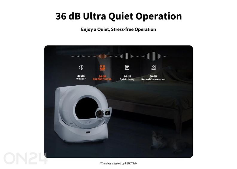 Automaatne kassiliivakast Petkit Purobot Ultra suurendatud