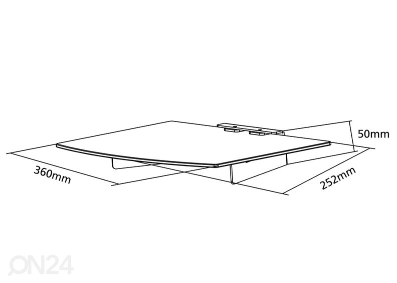 AV seadme riiul suurendatud