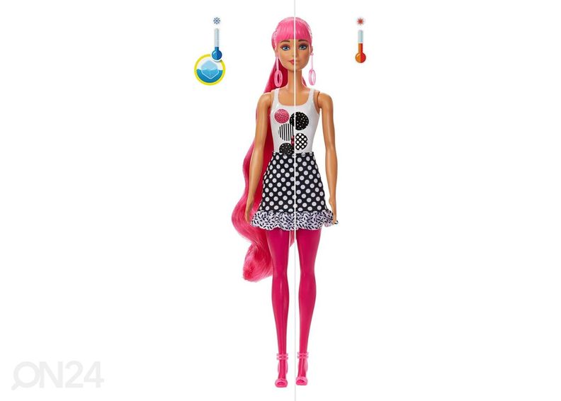 Barbie Color Reveal värvimustri üllatusnukk suurendatud