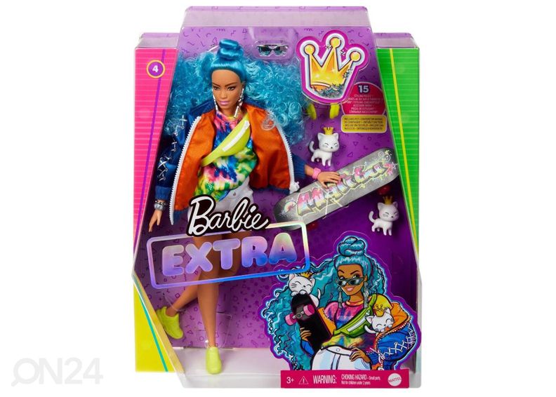 Barbie® Ekstra Sinised lokid suurendatud