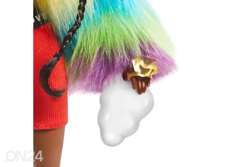 Barbie® Ekstra Vikerkaare jakk suurendatud