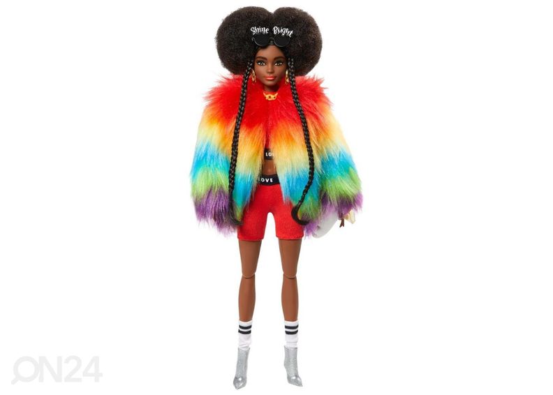 Barbie® Ekstra Vikerkaare jakk suurendatud