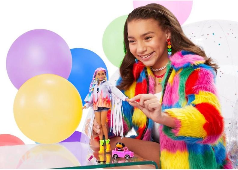 Barbie® Ekstra Vikerkaare patsid suurendatud