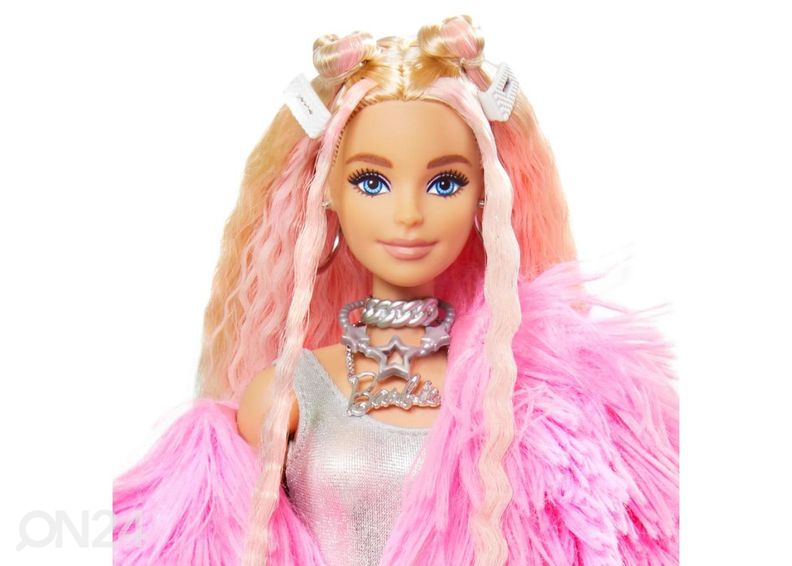 Barbie Extra koheva roosa kasukaga suurendatud